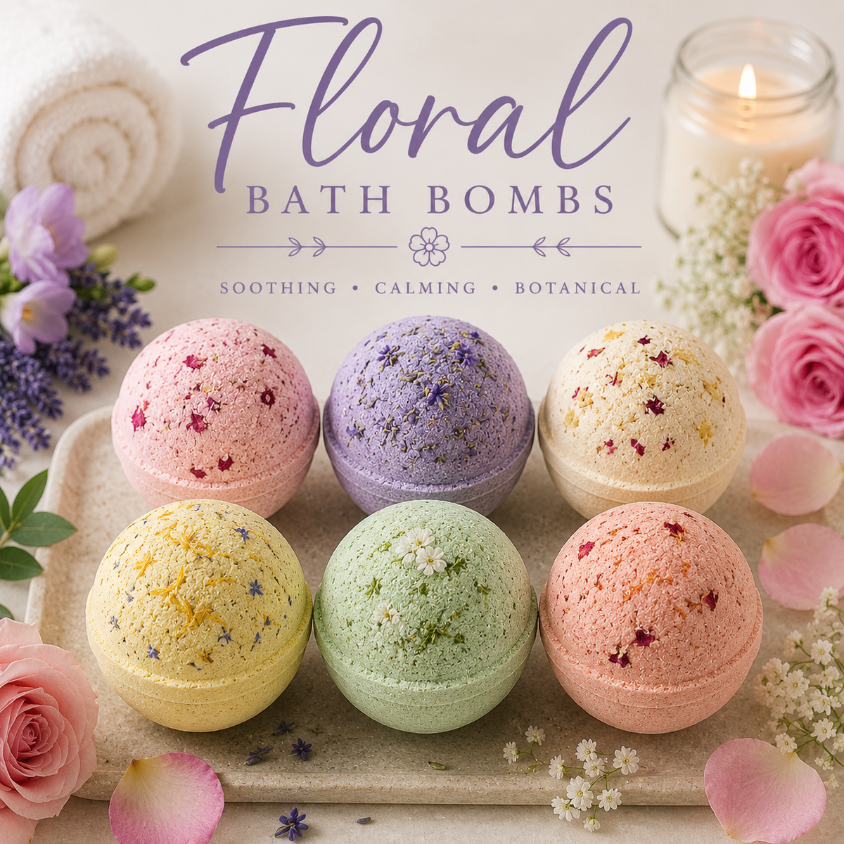 Floral Bath Bombs