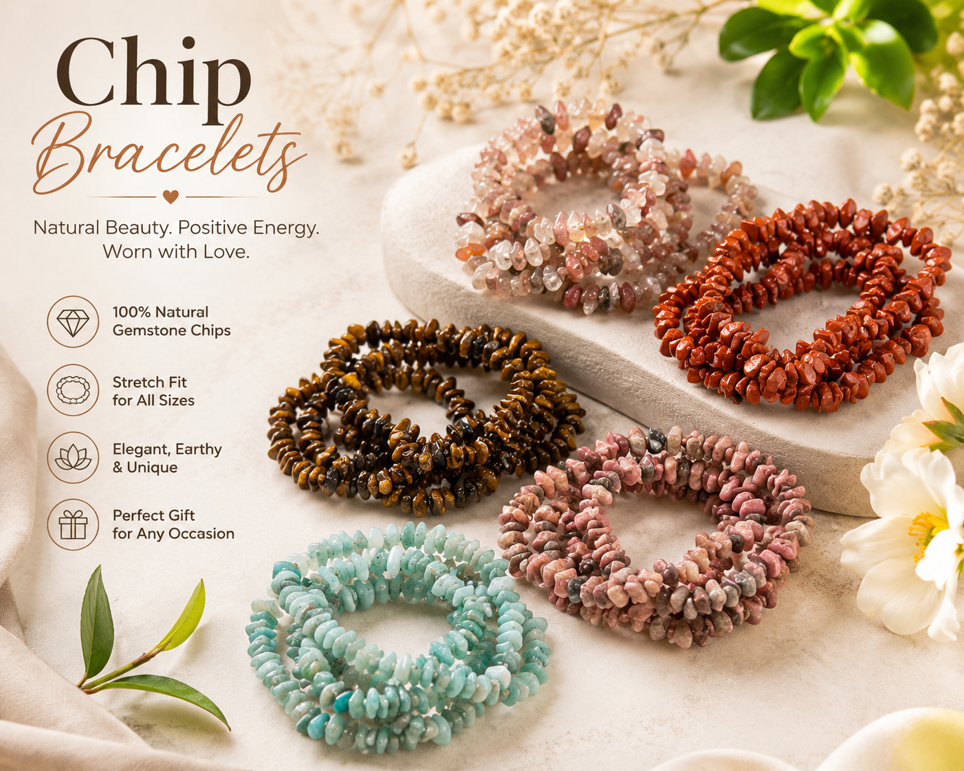 Crystal Chip Bracelet