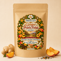 Ginger Peach Fields loose-leaf black tea in Magnolia Grove pouch