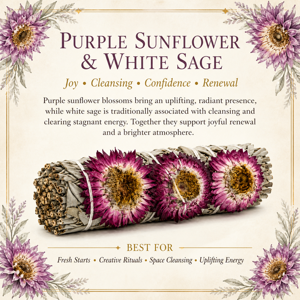 Purple Sunflower White Sage product