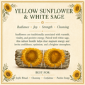Yellow Sunflower & White Sage 4" product