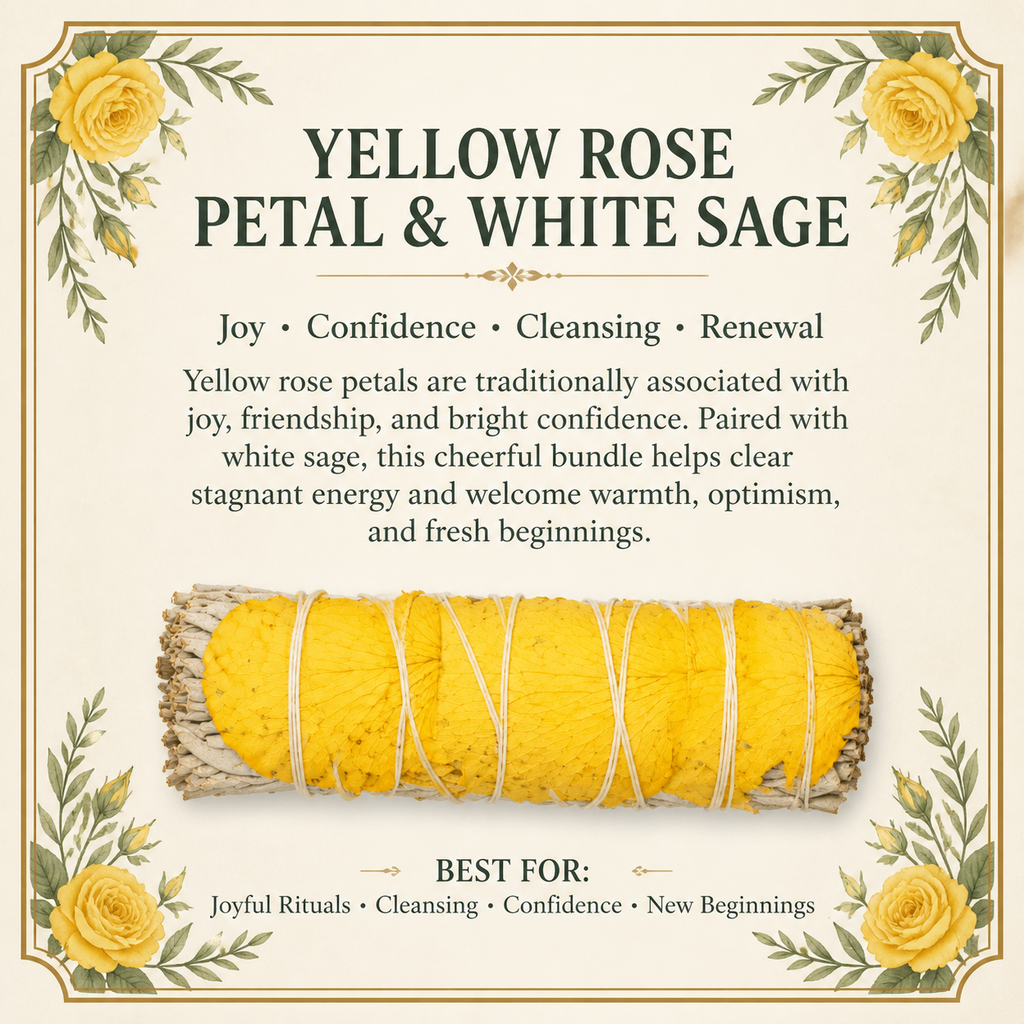 Yellow Rose Petals White Sage product