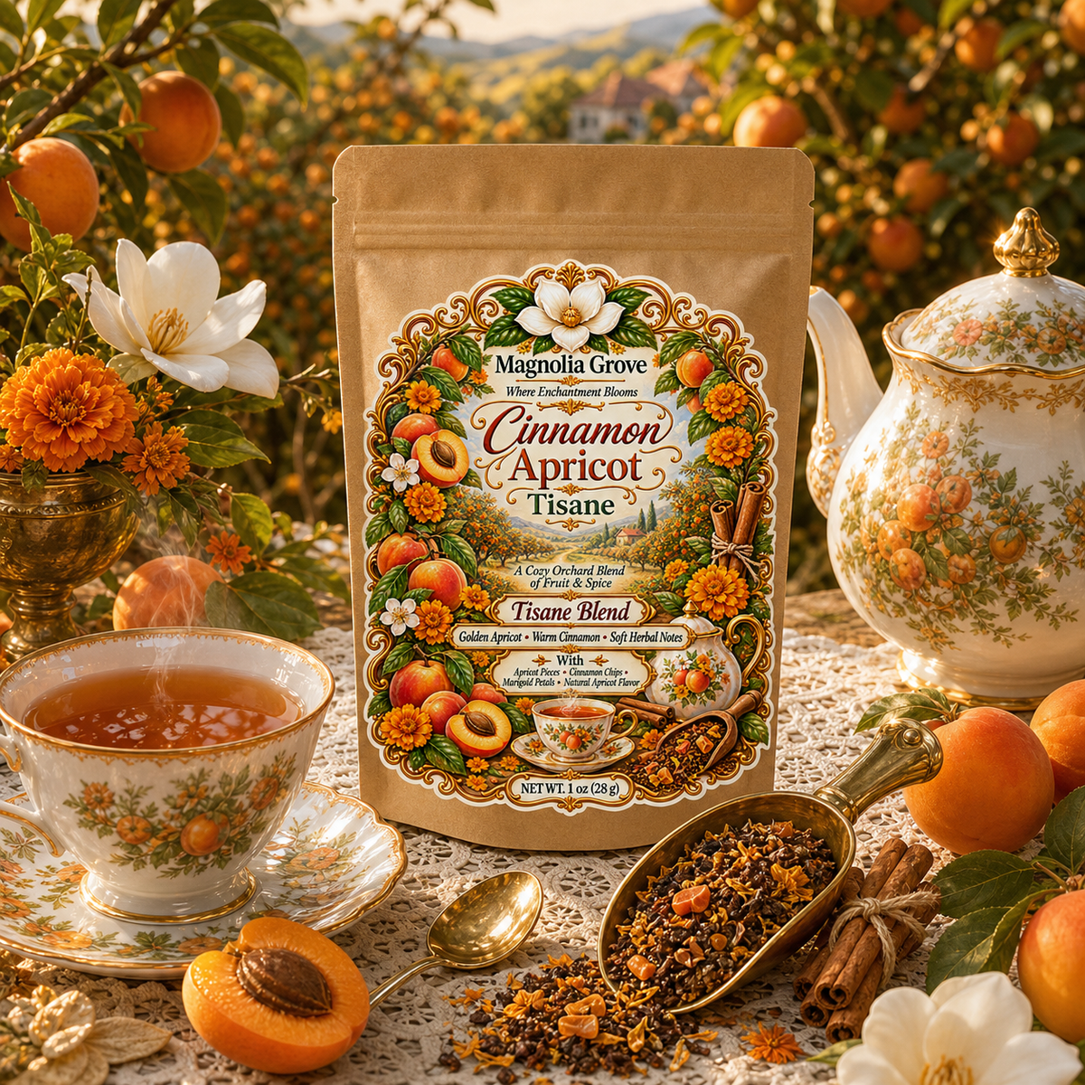 Cinnamon Apricot Tisane