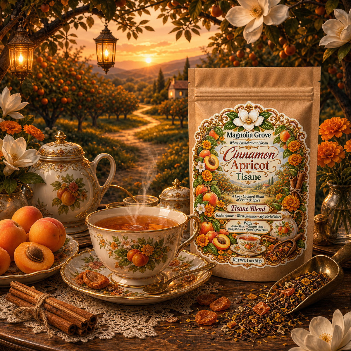 Cinnamon Apricot Tisane