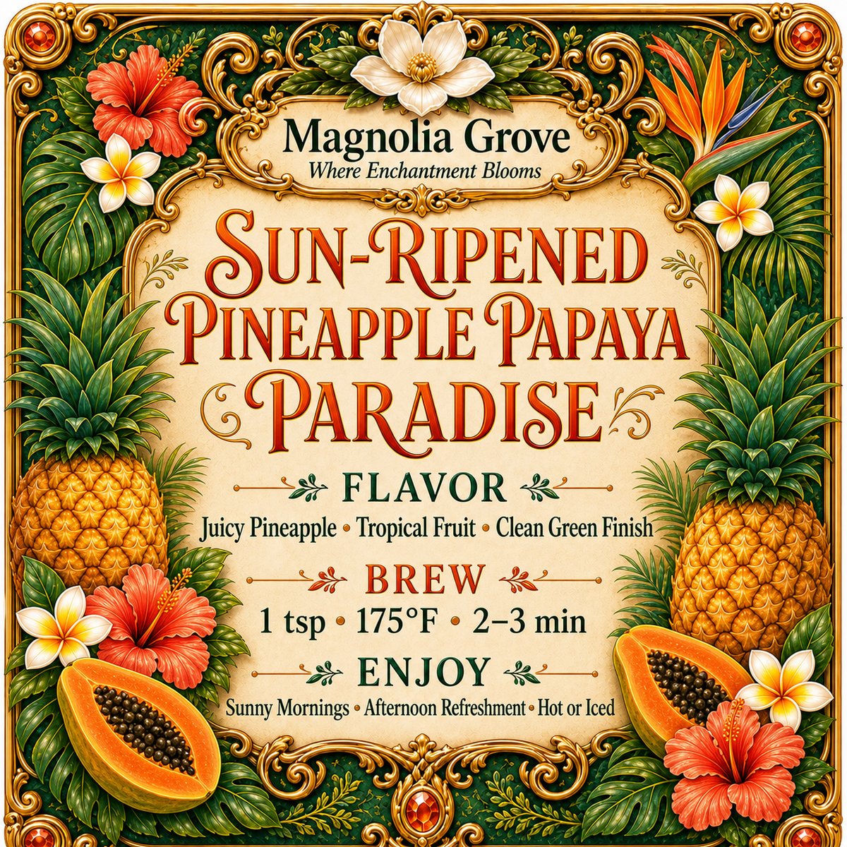 Sun Ripened Pineapple Papaya Paradise
