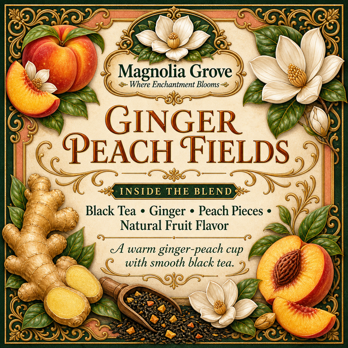 Ginger Peach Fields