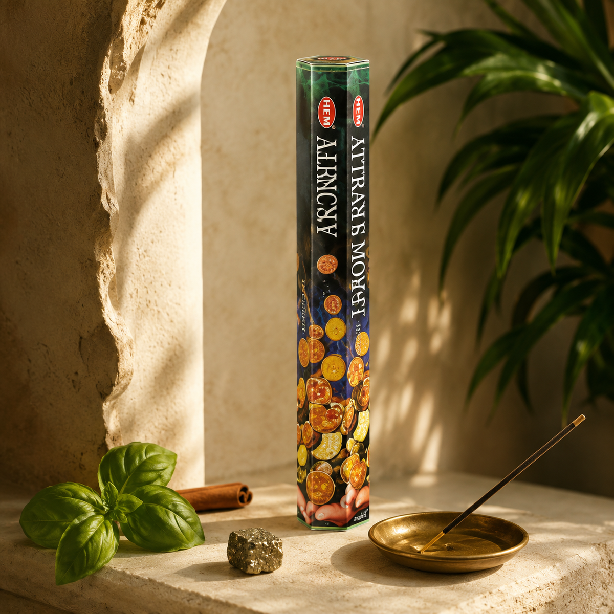 HEM Attracts Money Incense Sticks 20 Count package