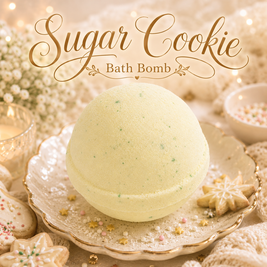 Sugar Cookie handcrafted bath bomb from Magnolia Grove Gifts