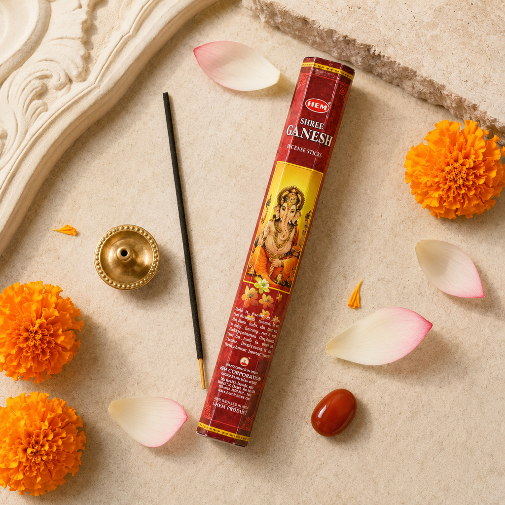 HEM Shree Ganesh Incense Sticks 20 Count package