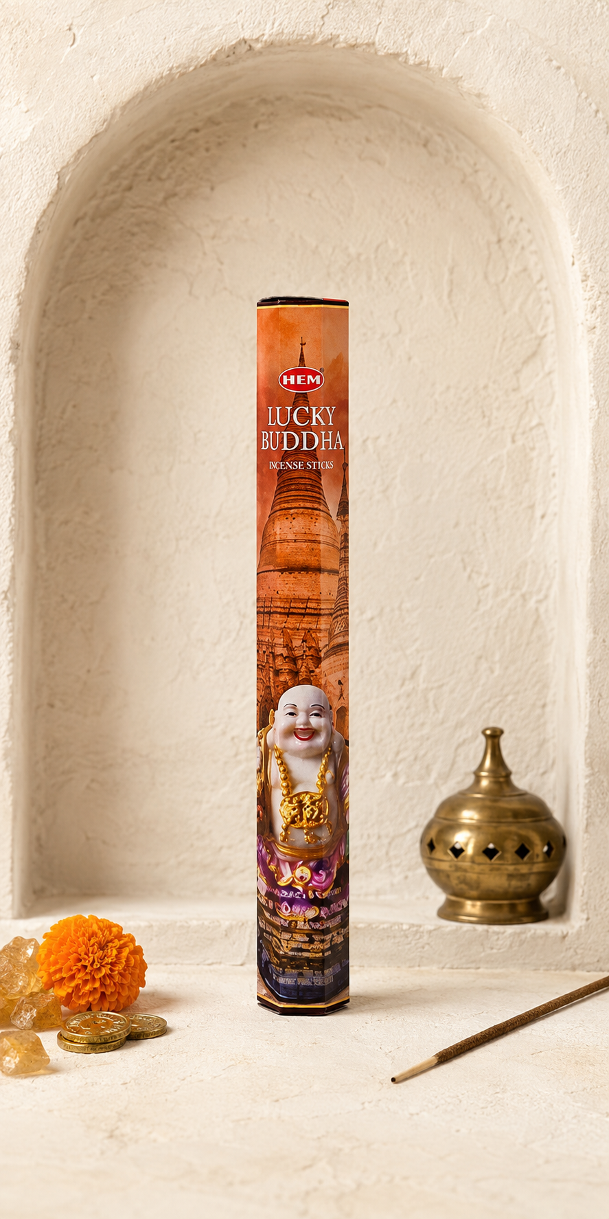 HEM Lucky Buddha Incense Sticks 20 Count package