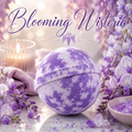 Blooming Wisteria handmade floral bath bomb by Magnolia Grove Gifts