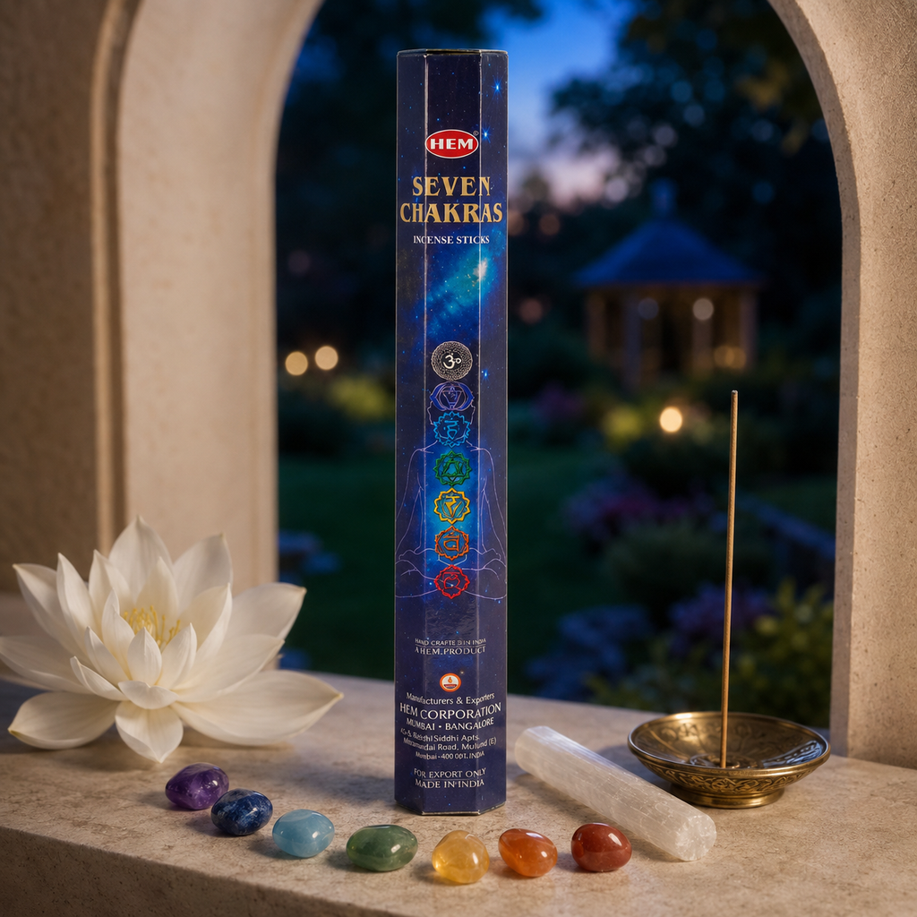 HEM Seven Chakras Incense Sticks – 20 Count