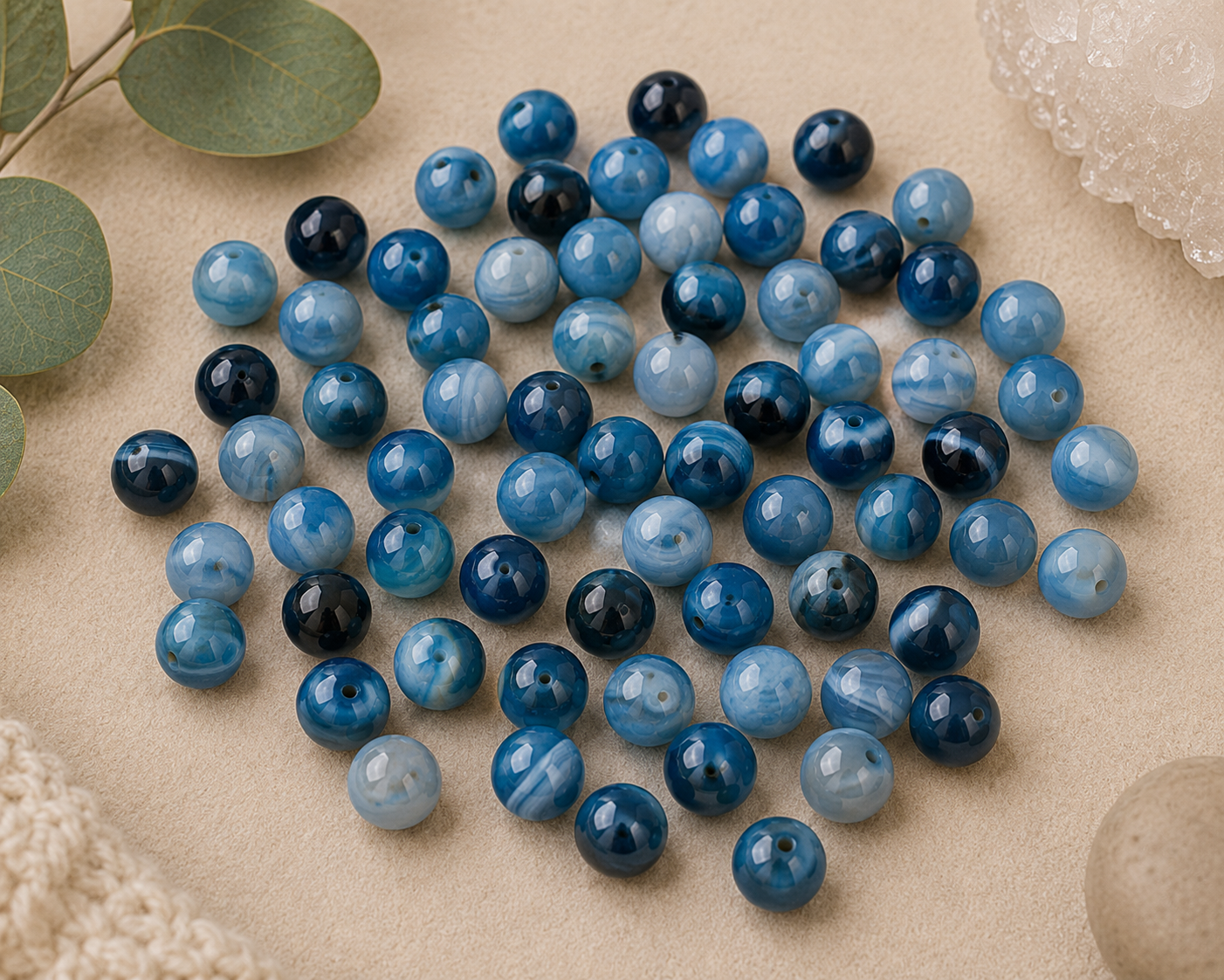 Agate Dyed Blue