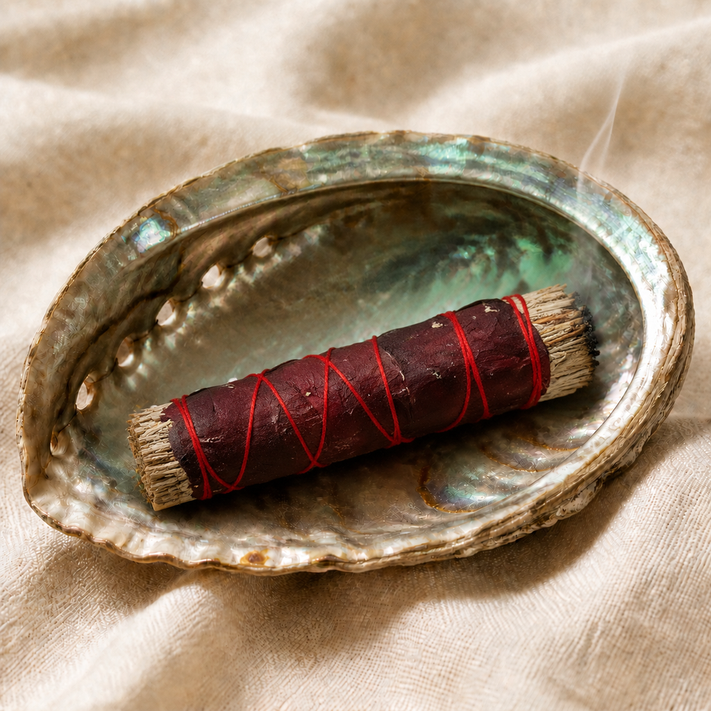 Rose Petal & Blue Sage Smudge 4"