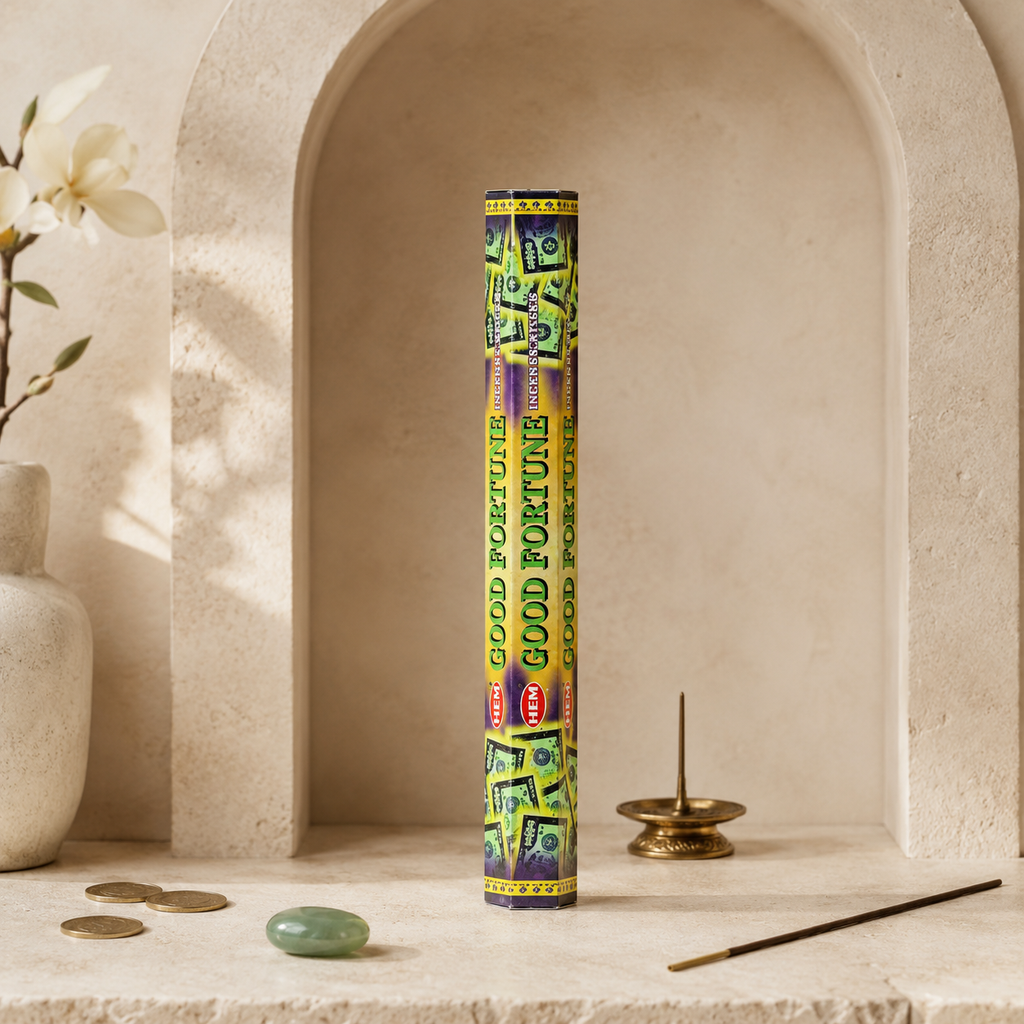 HEM Good Fortune Incense Sticks 20 Count package