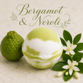 Bergamot and Neroli handmade bath bomb by Magnolia Grove Gifts