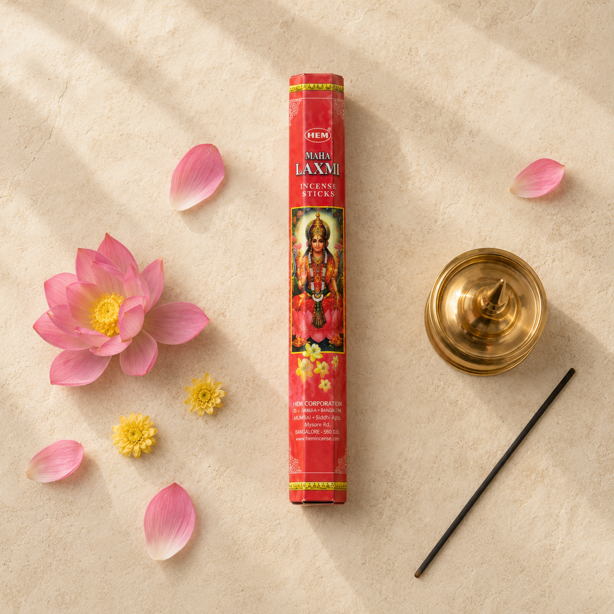 HEM Maha Laxmi Incense Sticks – 20 Count