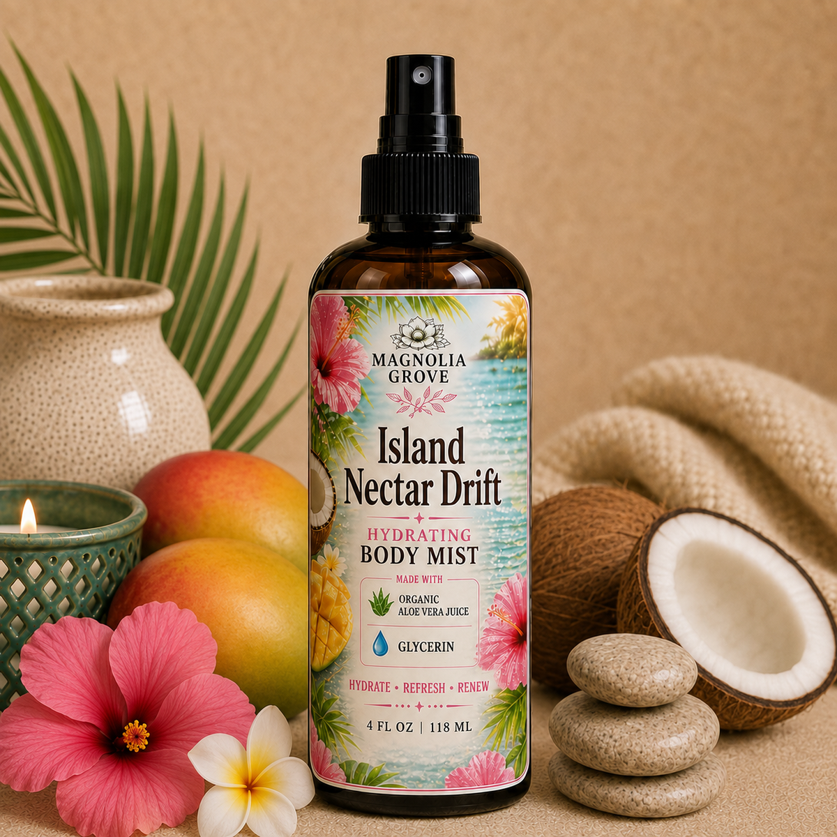 Island Nectar Drift hydrating body mist from Magnolia Grove Gifts
