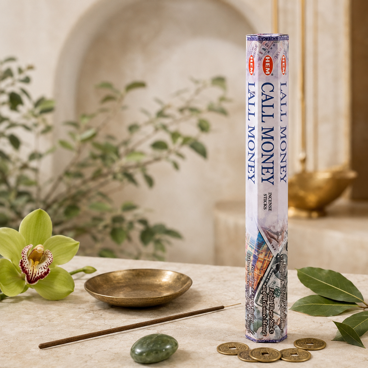 HEM Call Money Incense Sticks 20 Count package