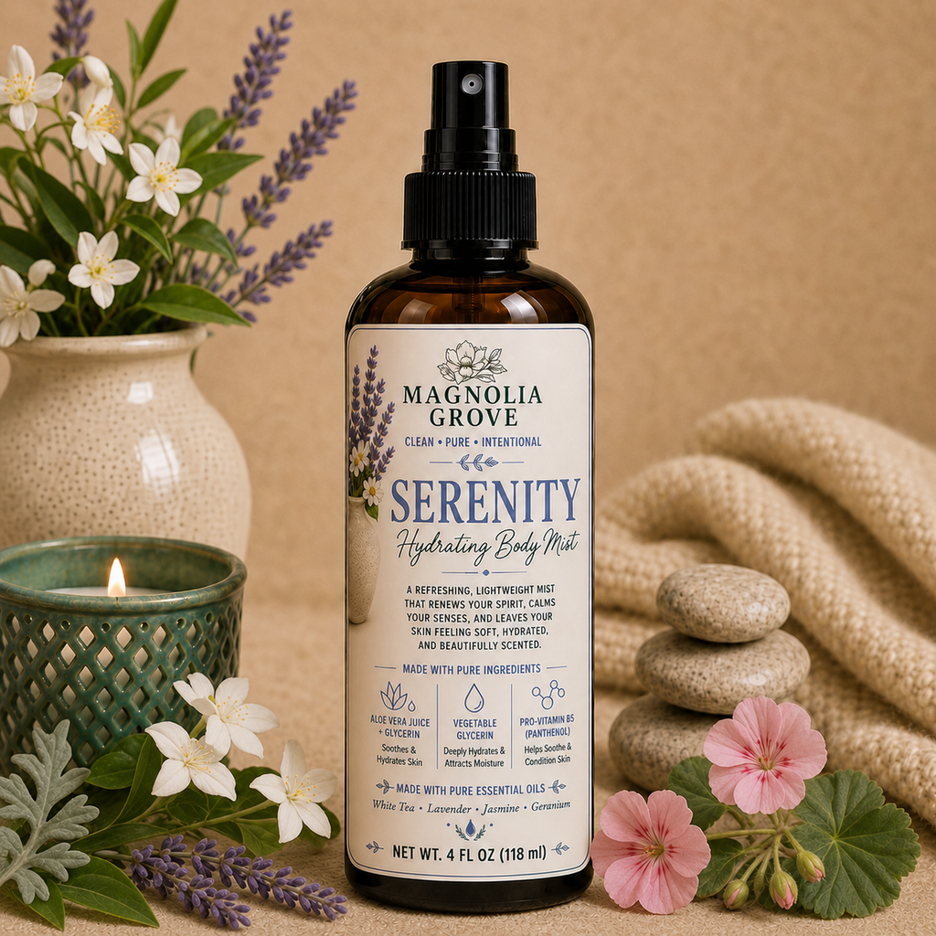 Serenity hydrating body mist from Magnolia Grove Gifts