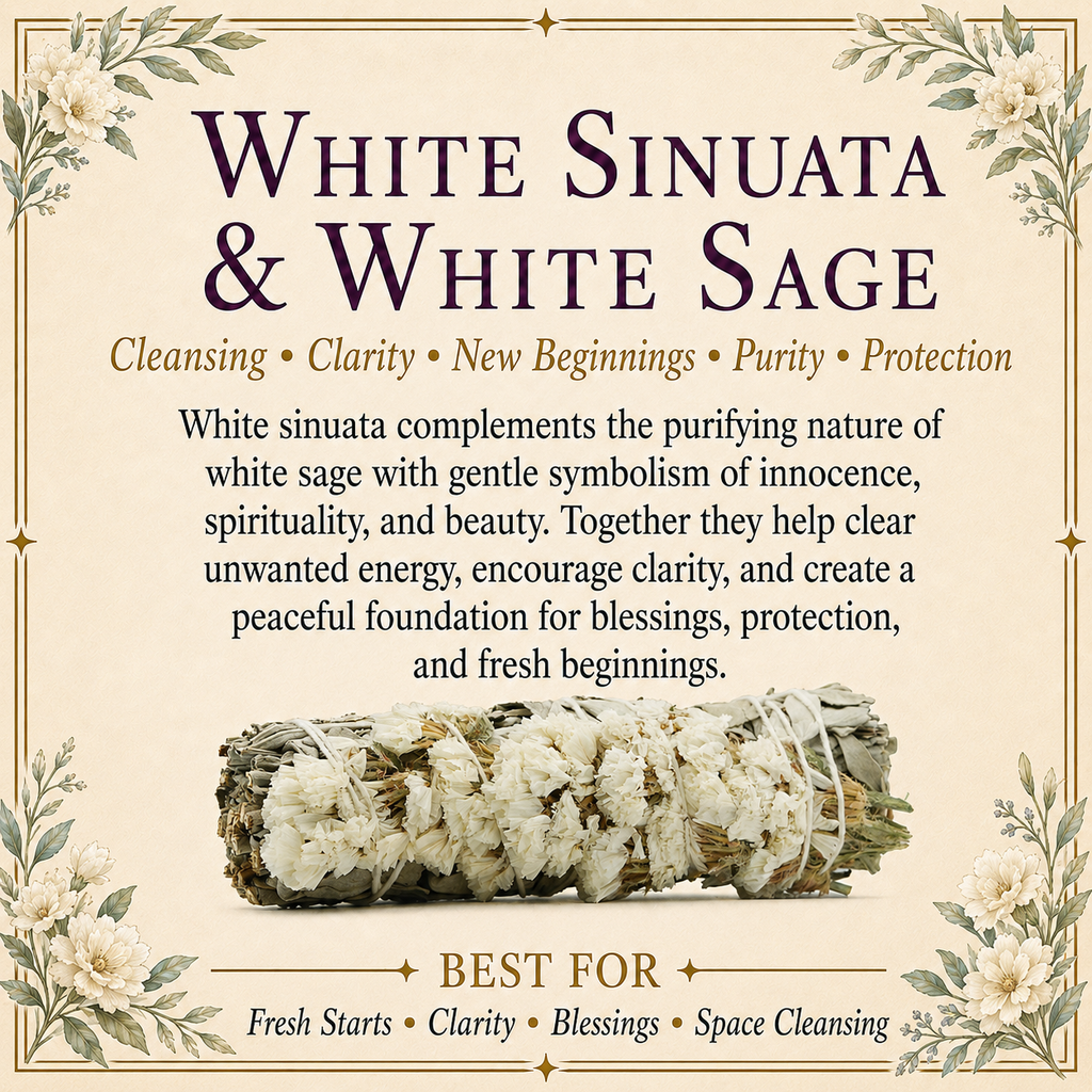 White Sinuata Flowers White Sage product