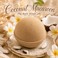Coconut Macaroon handmade bath bomb by Magnolia Grove Gifts