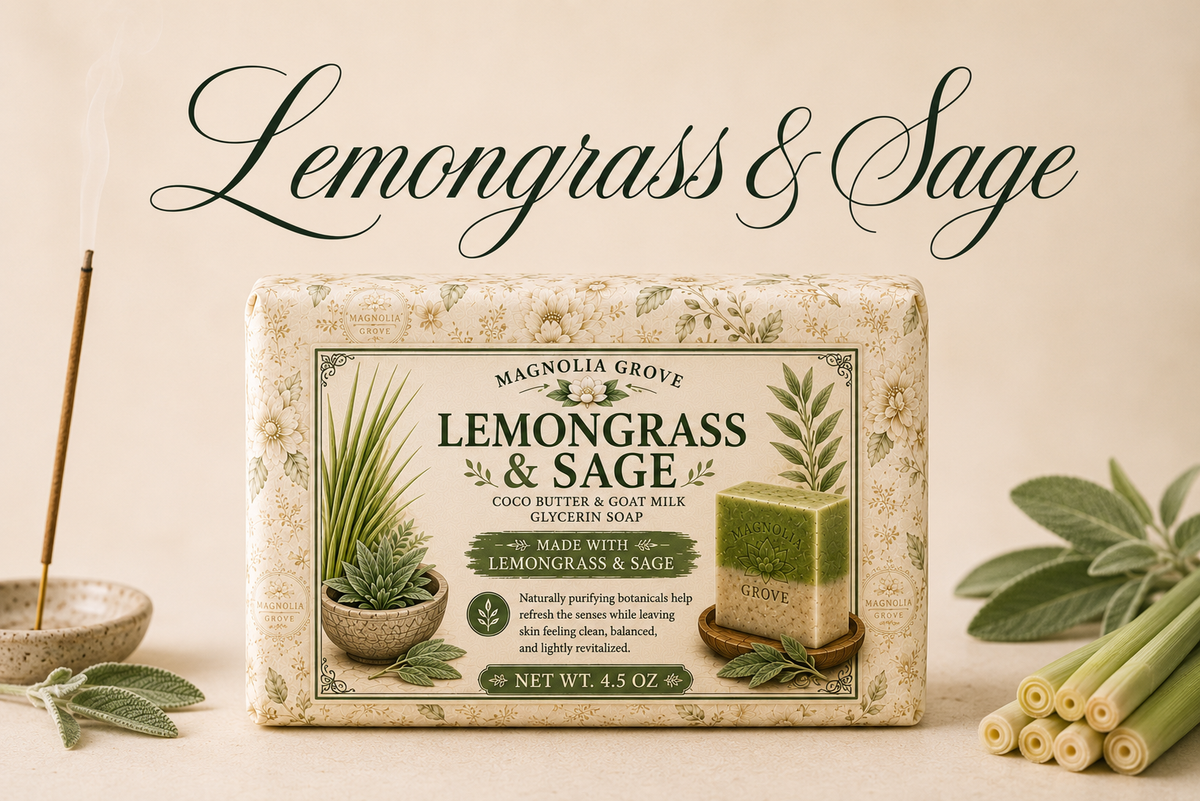 Lemongrass & Sage - Glycerin & Goat Milk Soap