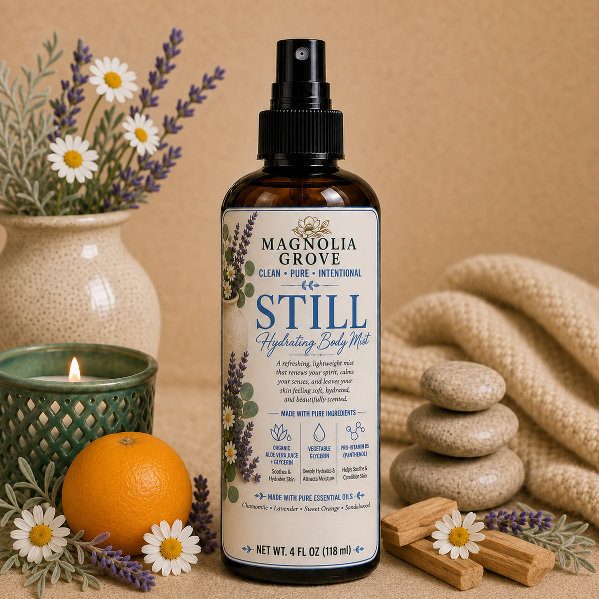 Still hydrating body mist from Magnolia Grove Gifts