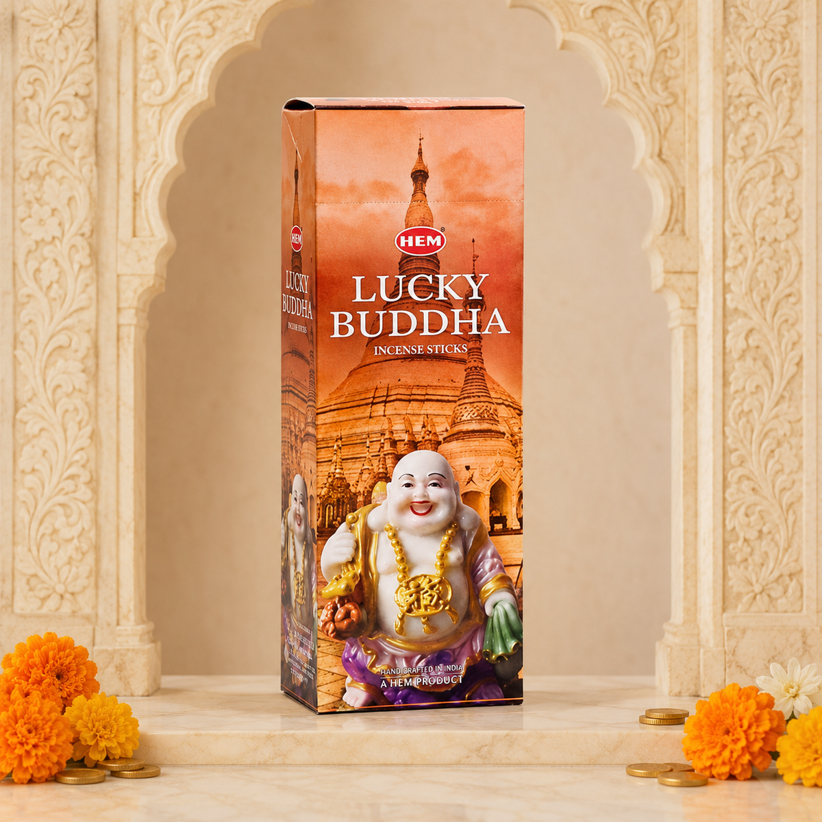 HEM Lucky Buddha Incense Sticks – 20 Count