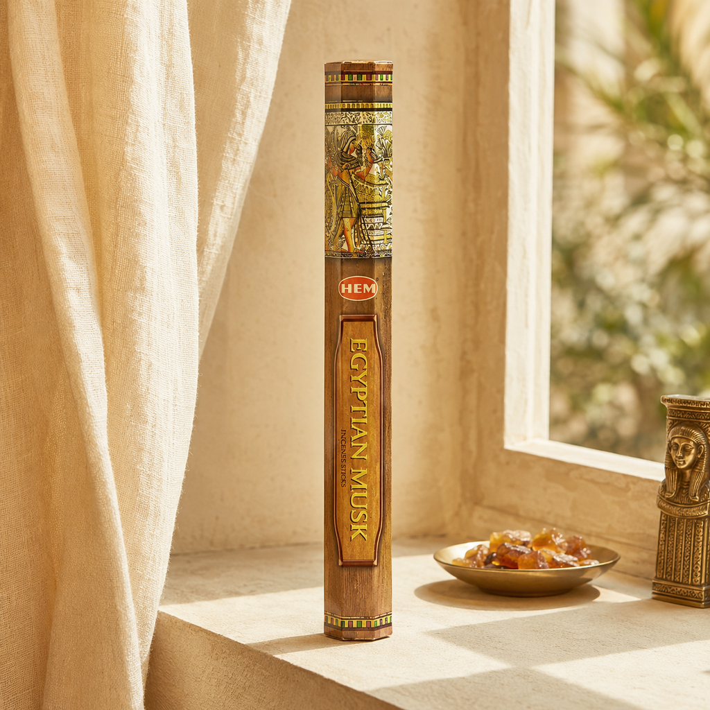 HEM Egyptian Musk Incense Sticks 20 Count package