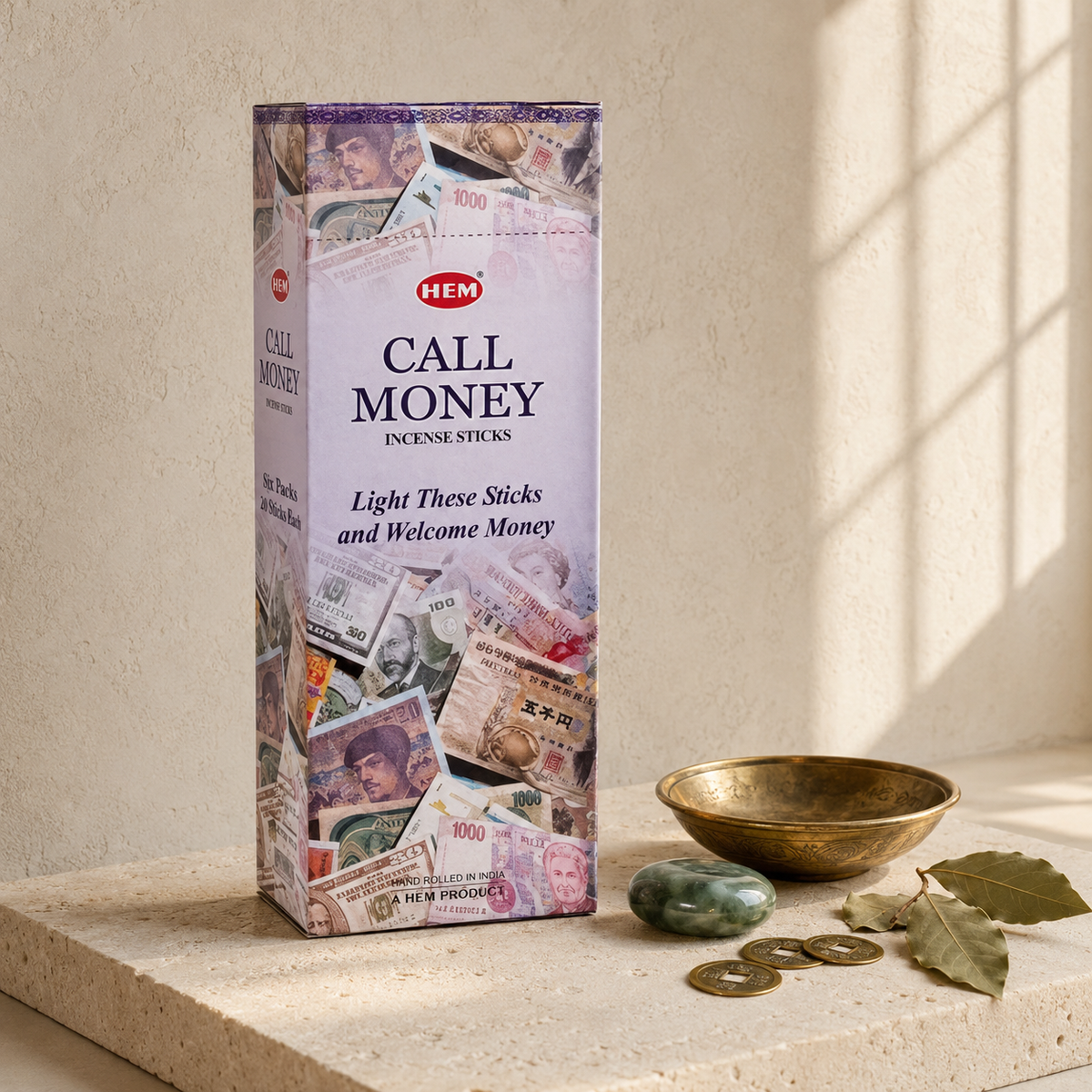 HEM Call Money Incense Sticks – 20 Count
