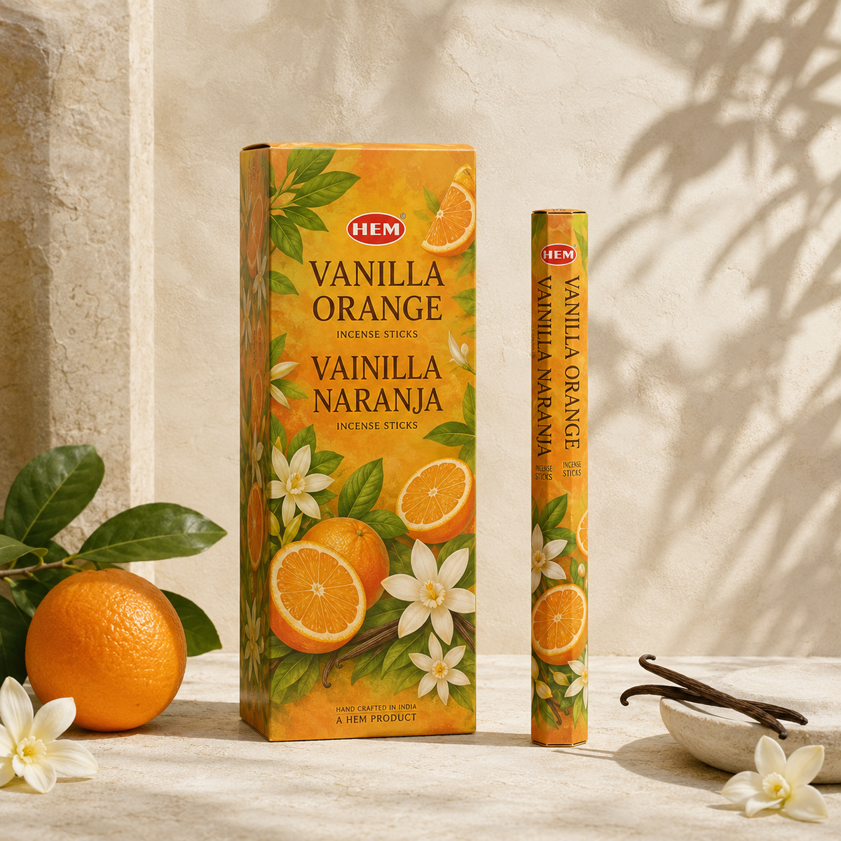 HEM Vanilla Orange Incense Sticks – 20 Count