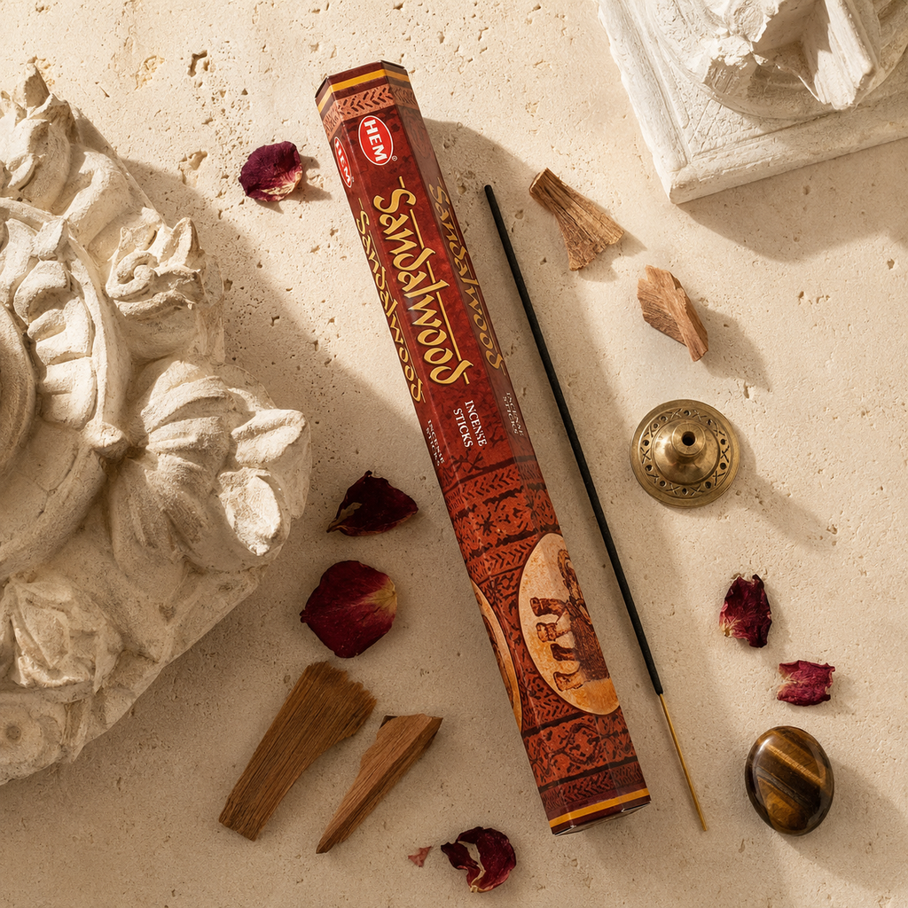 HEM Sandalwood Incense Sticks 20 Count package