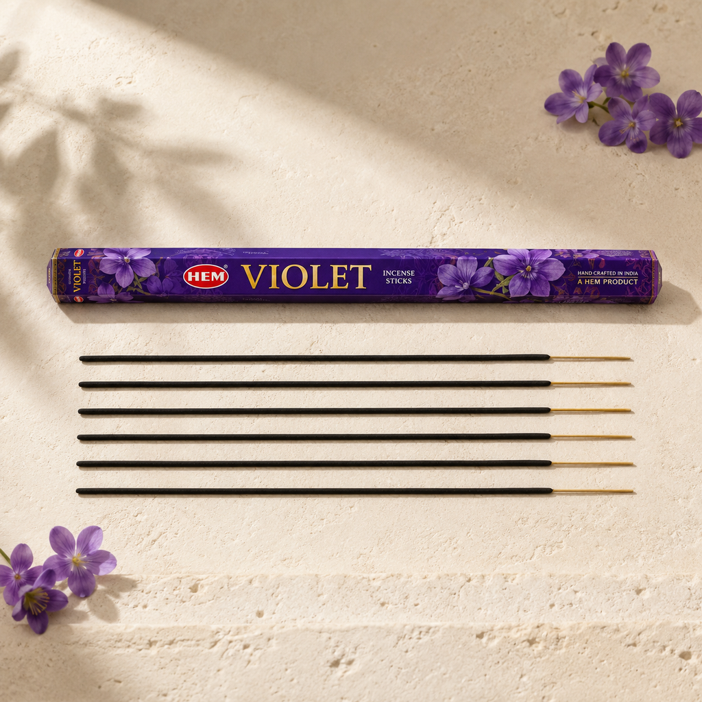 HEM Violet Incense Sticks – 20 Count