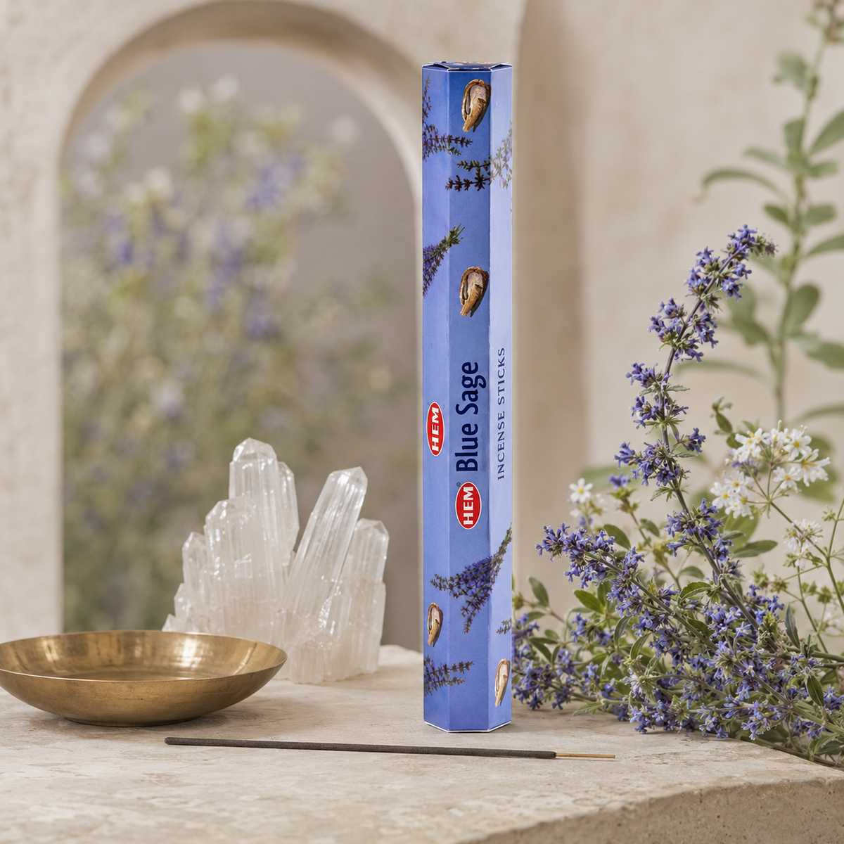 HEM Blue Sage Incense Sticks – 20 Count