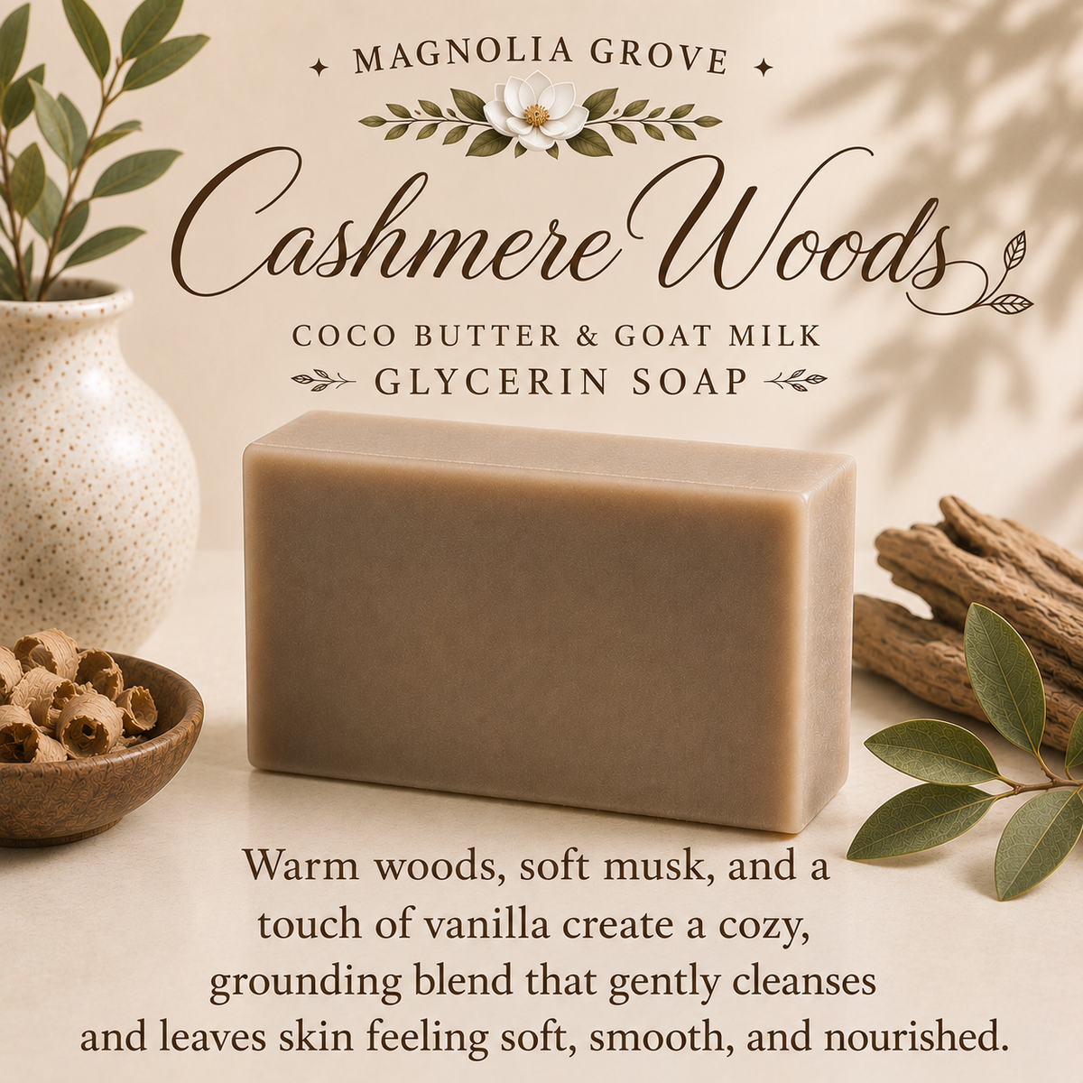 Cashmere Woods - Glycerin & Goat Milk Soap