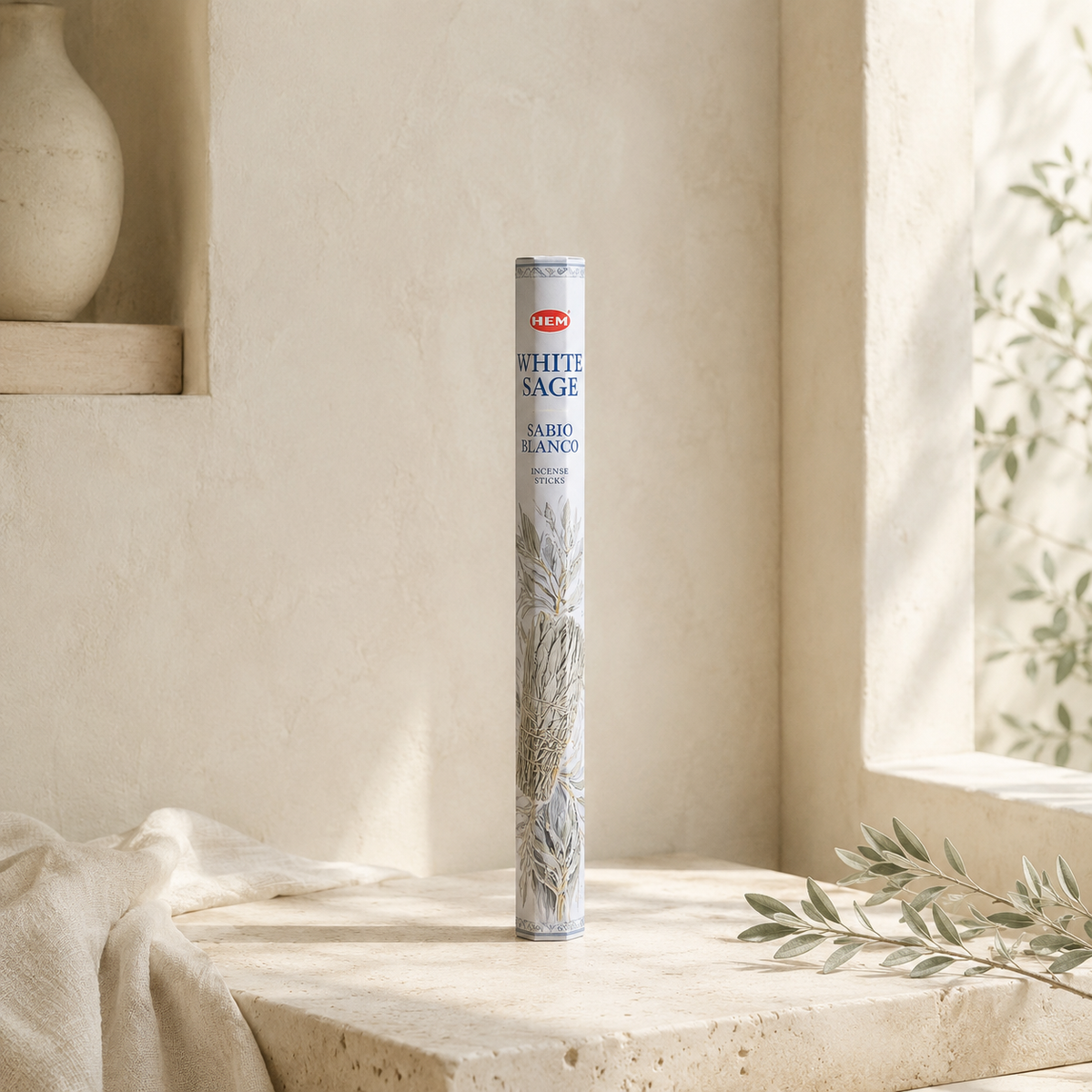 HEM White Sage Incense Sticks – 20 Count