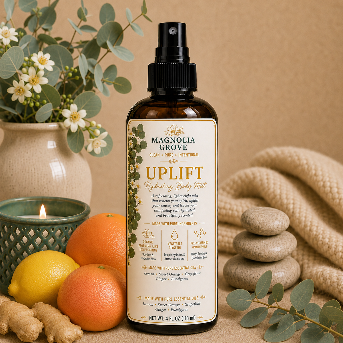 Uplift hydrating body mist from Magnolia Grove Gifts