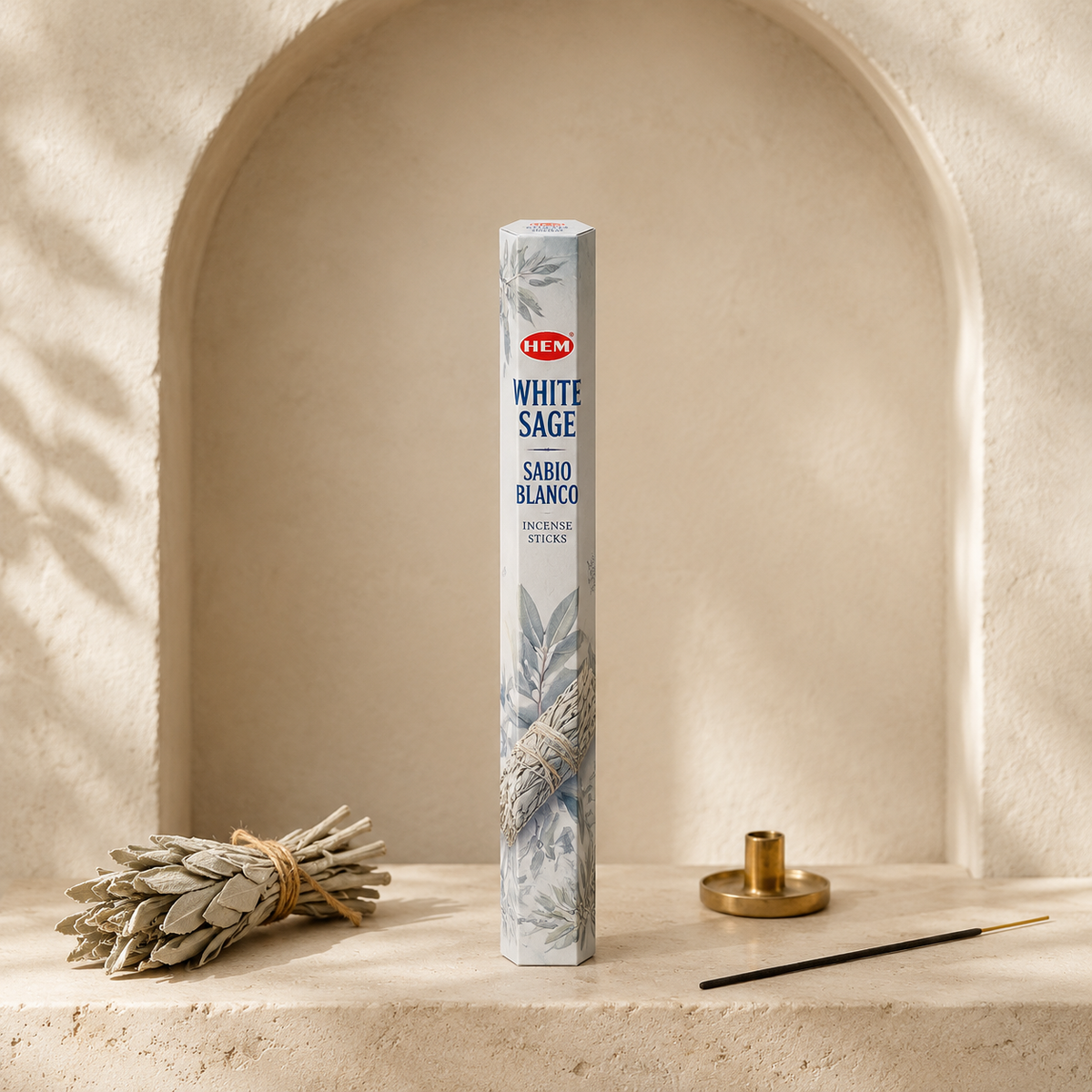 HEM White Sage Incense Sticks – 20 Count