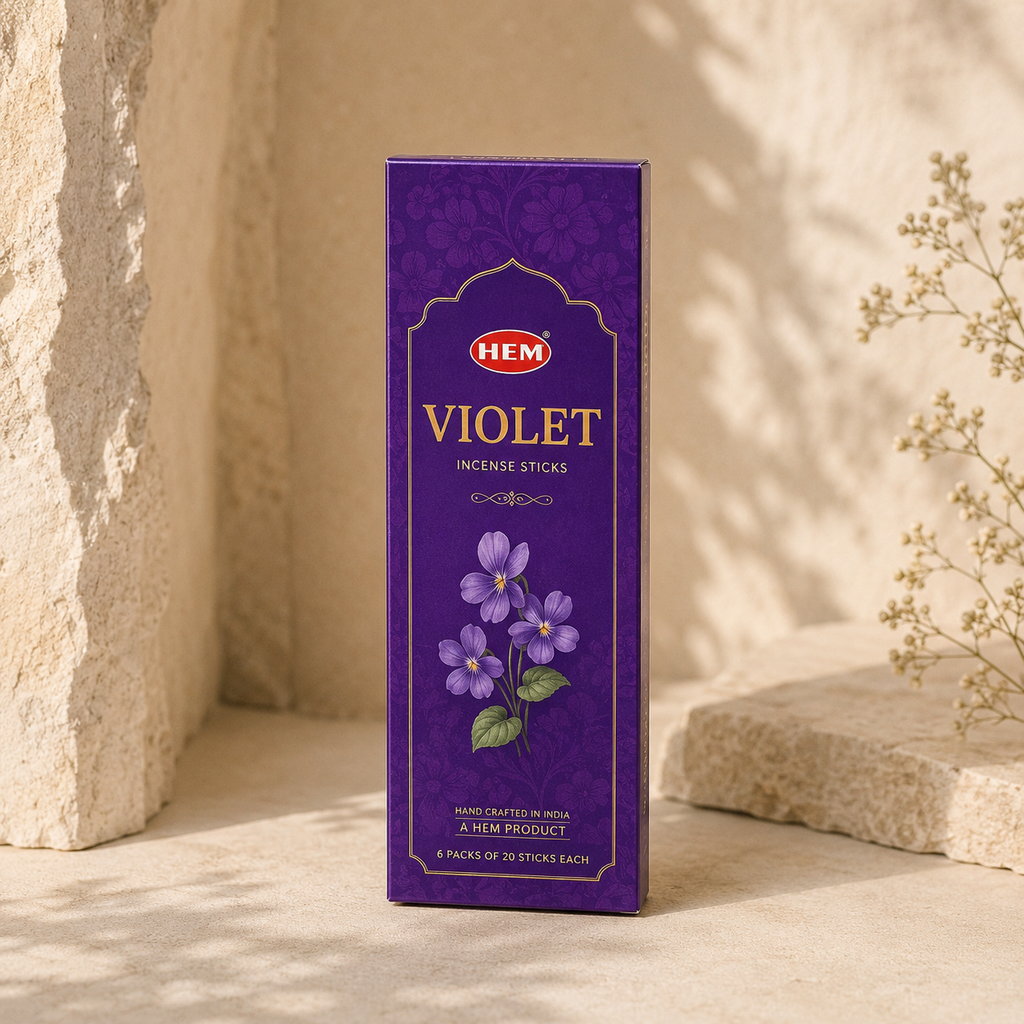 HEM Violet Incense Sticks – 20 Count