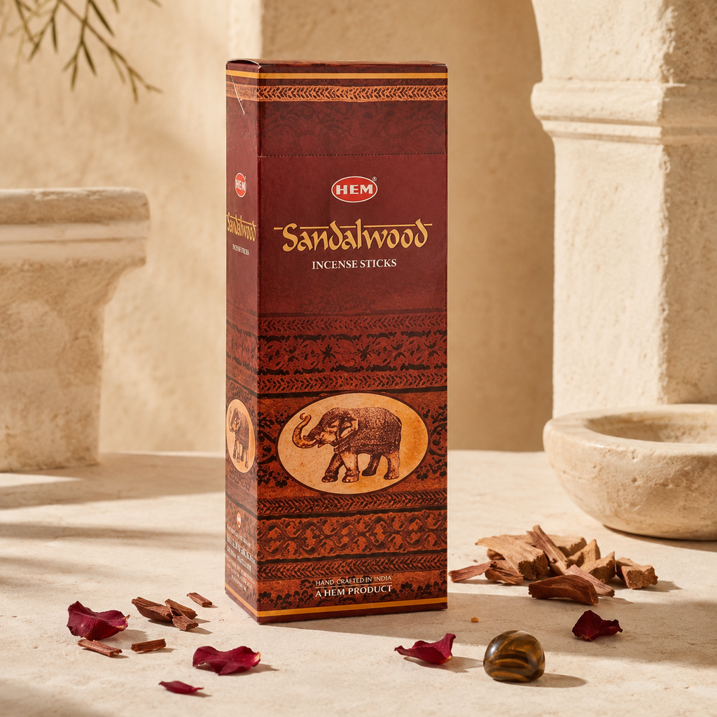 HEM Sandalwood Incense Sticks – 20 Count
