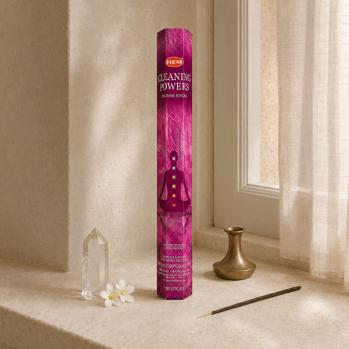 HEM Cleaning Powers Incense Sticks 20 Count package