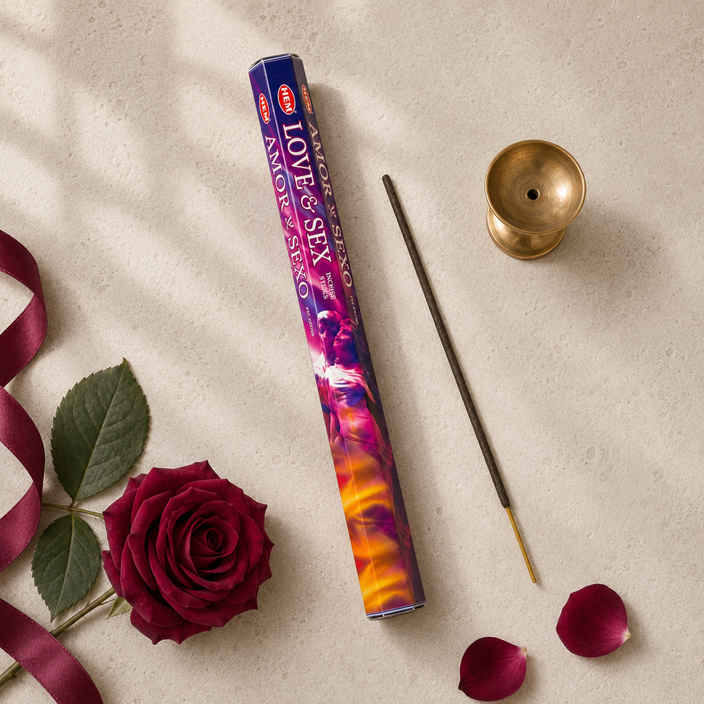 HEM Love & Sex Incense Sticks 20 Count package