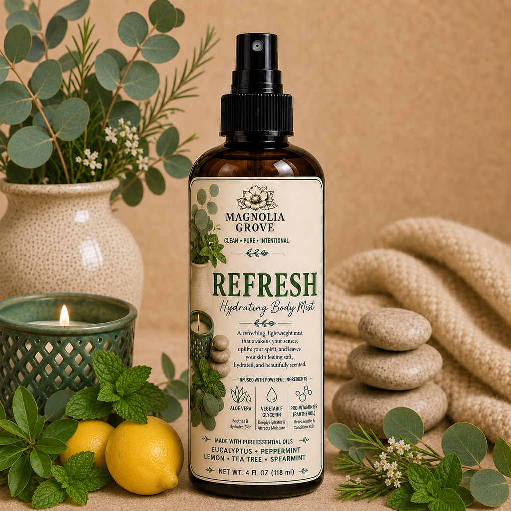 Refresh hydrating body mist from Magnolia Grove Gifts