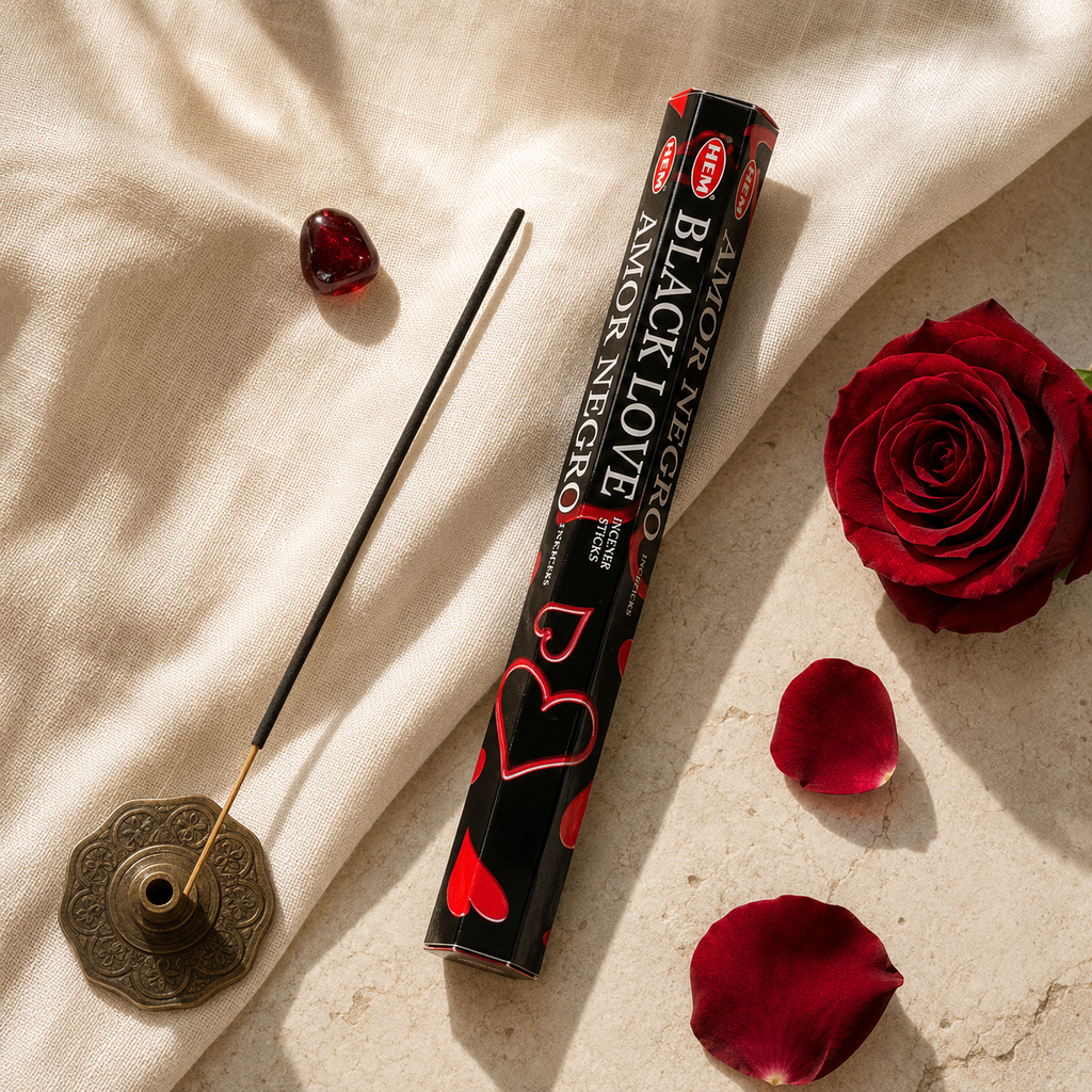 HEM Black Love Incense Sticks – 20 Count