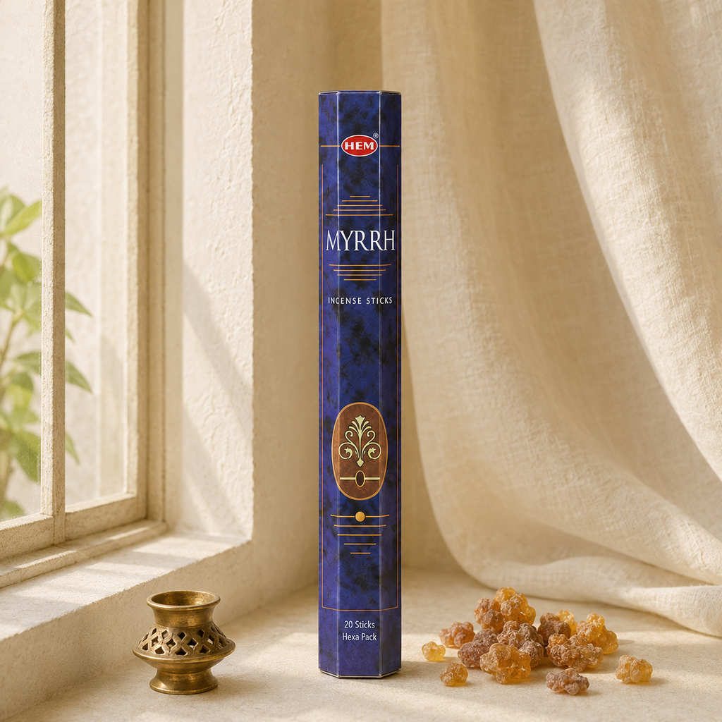 HEM Myrrh Incense Sticks 20 Count package