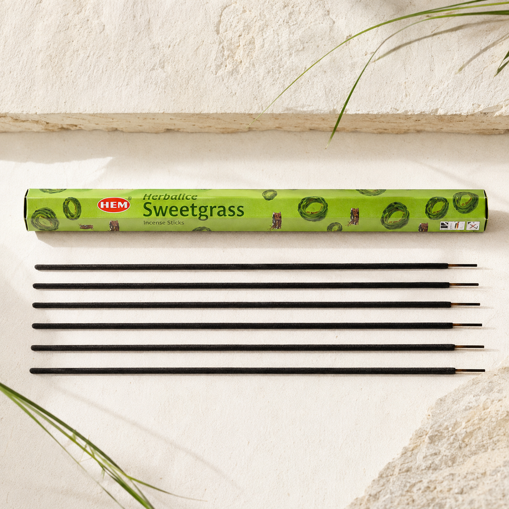 HEM Sweetgrass Incense Sticks – 20 Count