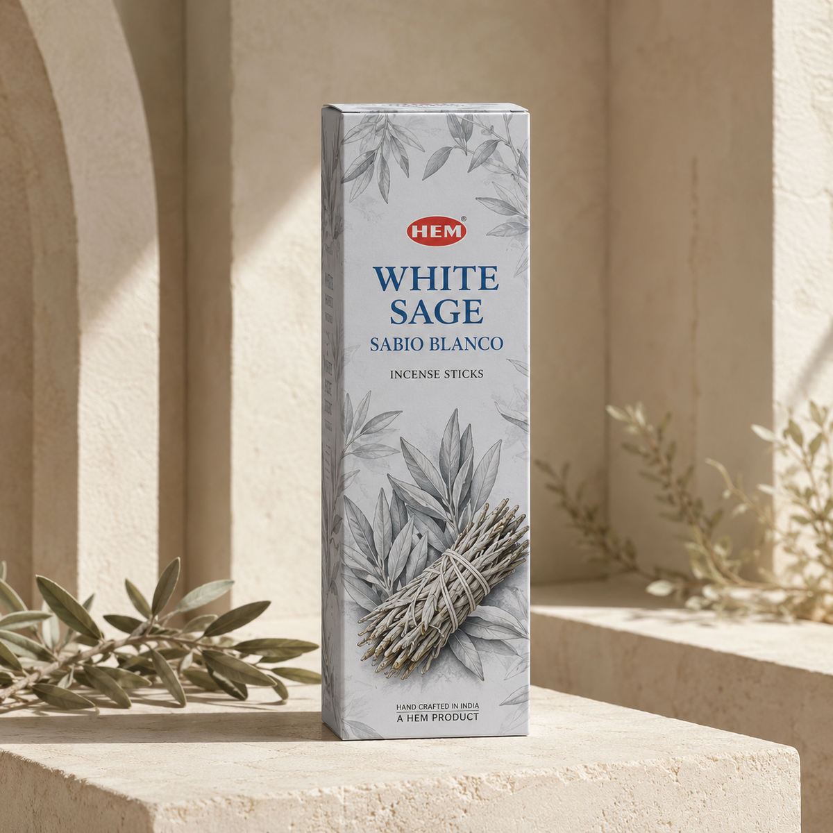 HEM White Sage Incense Sticks – 20 Count