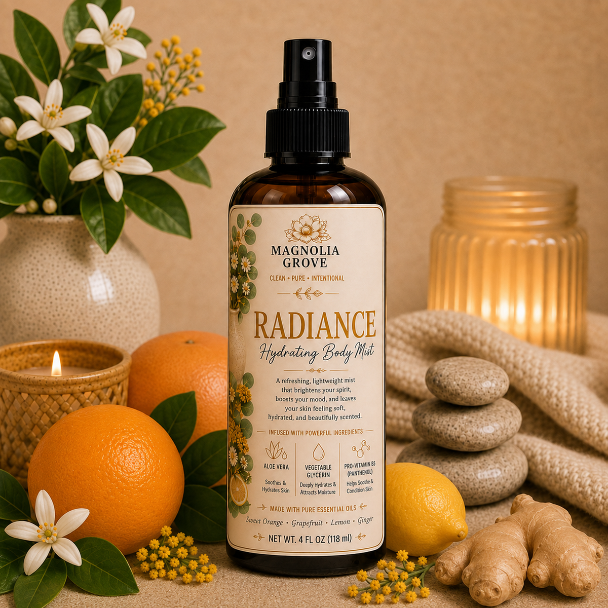 Radiance hydrating body mist from Magnolia Grove Gifts
