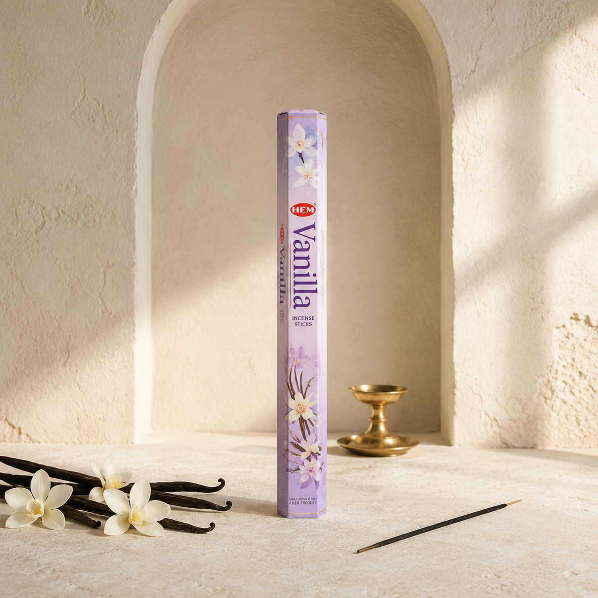 HEM Vanilla Incense Sticks 20 Count package